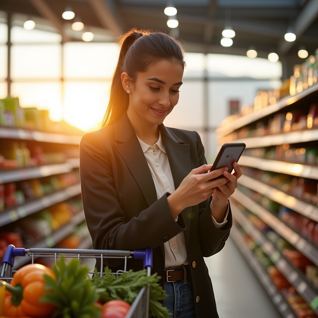 Price comparison in supermarket